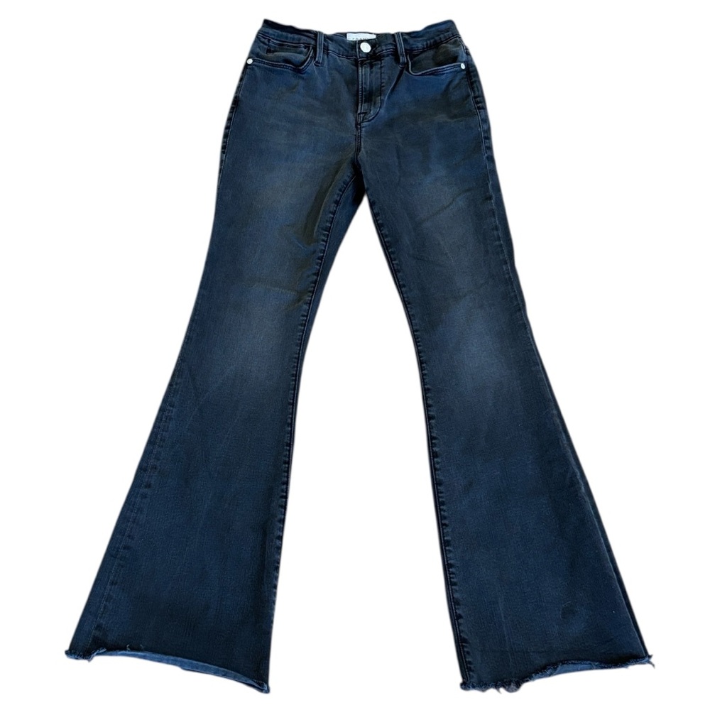 Frame Denim Le High Flare Black Jean Size 29